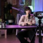 Content Creator Vlogging Lifestyle Podcast Episode On Camera